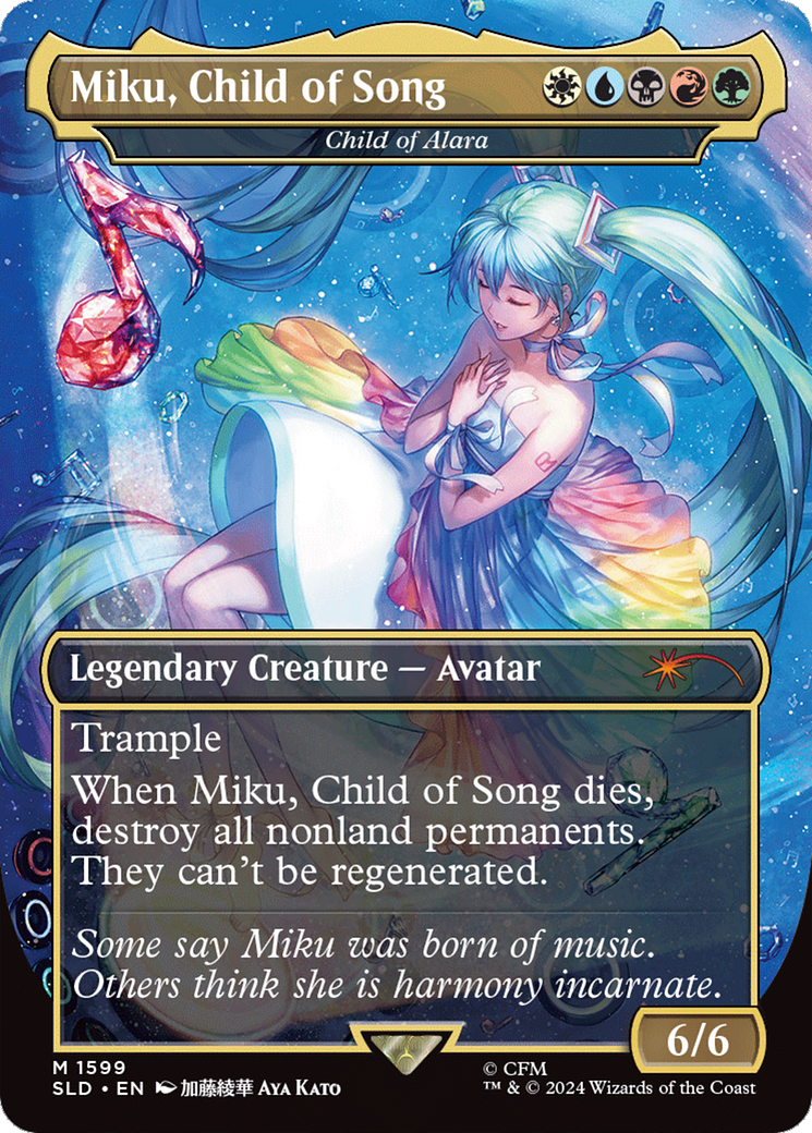 Miku, Child of Song - Child of Alara (Rainbow Foil) [Secret Lair Drop Series] | Tabernacle Games