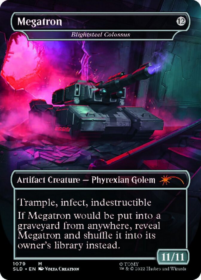 Blightsteel Colossus - Megatron (Borderless) [Secret Lair Drop Series] | Tabernacle Games