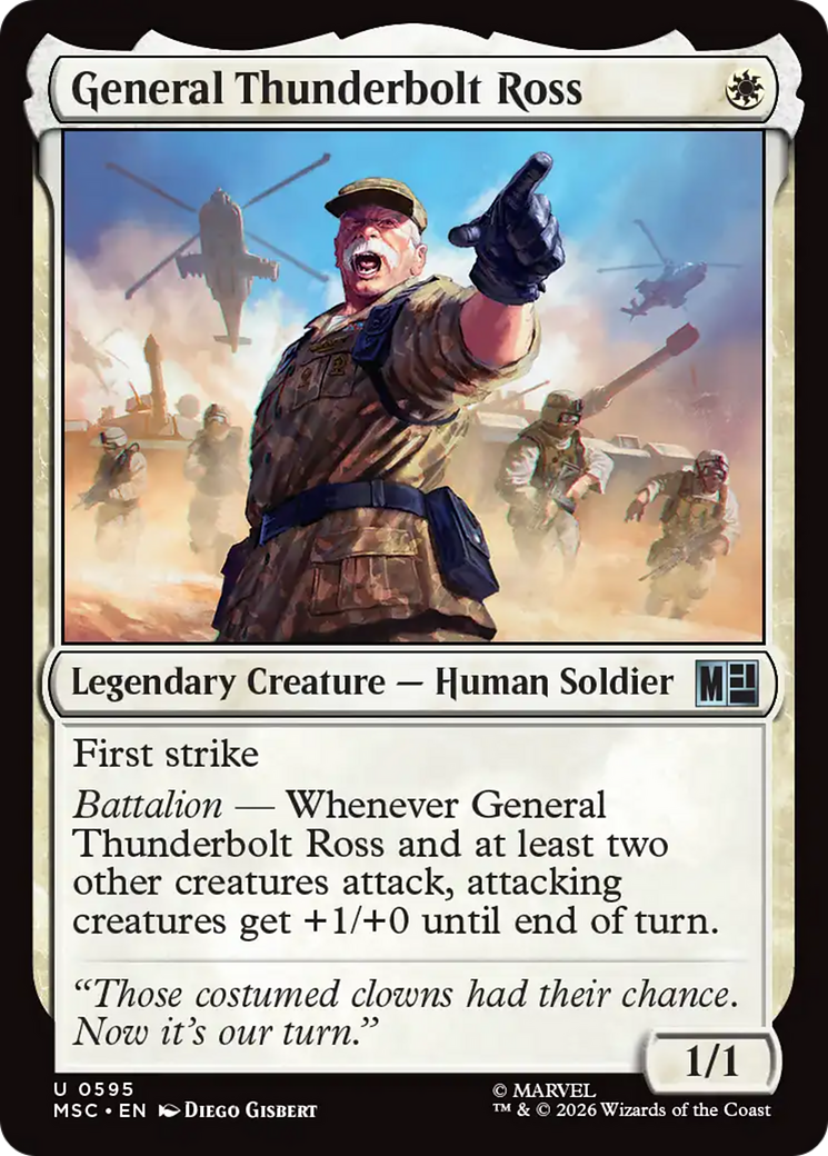 General Thunderbolt Ross [Marvel Super Heroes Commander] | Tabernacle Games