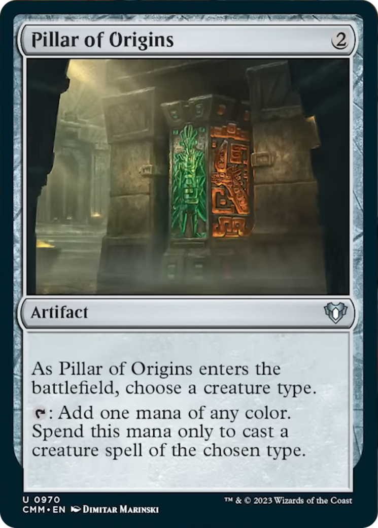 Pillar of Origins [Commander Masters] | Tabernacle Games