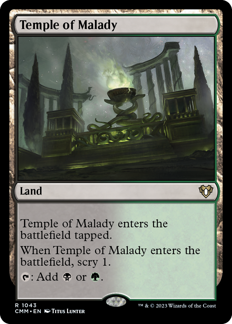 Temple of Malady [Commander Masters] | Tabernacle Games