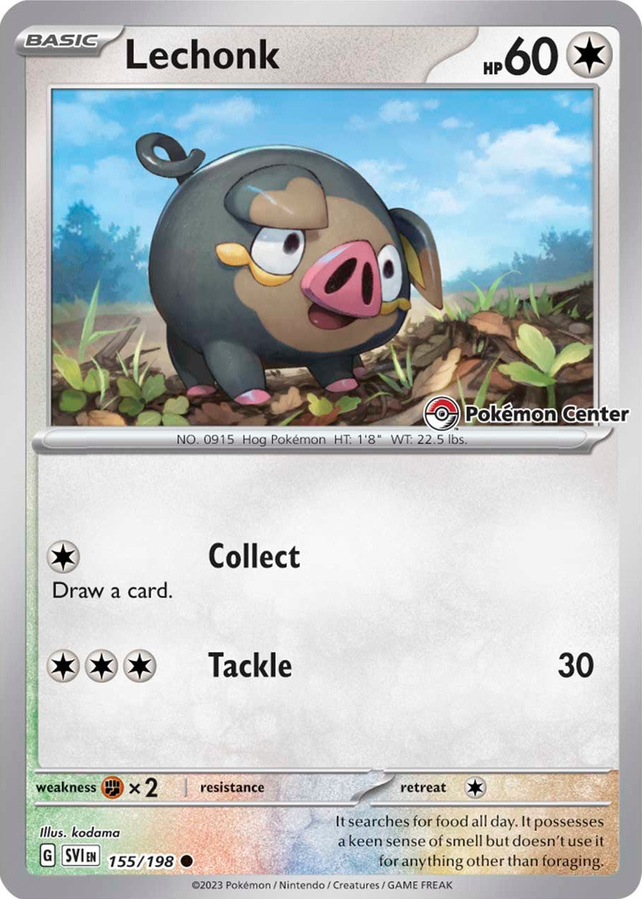 Lechonk (155/198) (Pokemon Center Exclusive) [Scarlet & Violet: Base Set] | Tabernacle Games