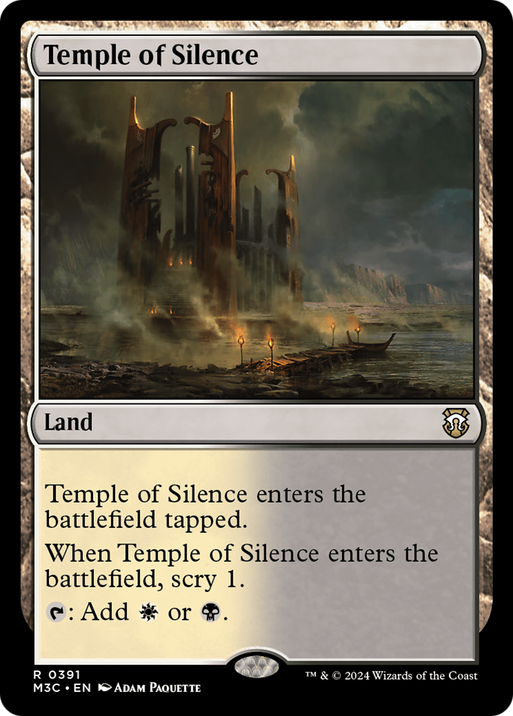 Temple of Silence (Ripple Foil) [Modern Horizons 3 Commander] | Tabernacle Games