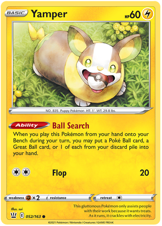 Yamper (052/163) [Sword & Shield: Battle Styles] | Tabernacle Games