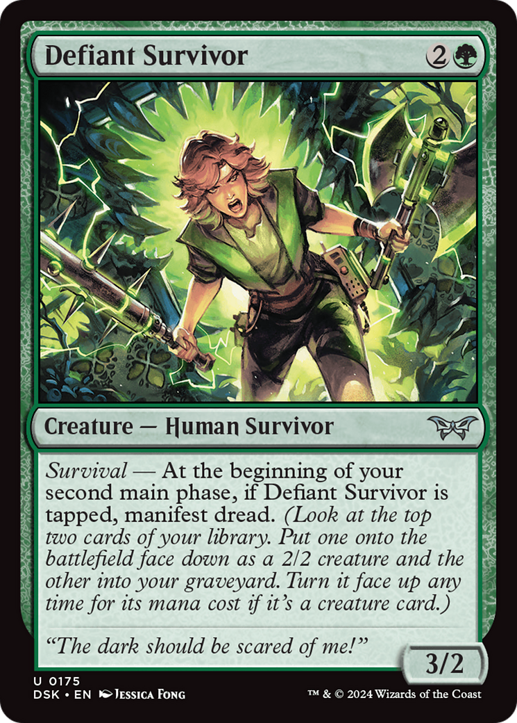 Defiant Survivor [Duskmourn: House of Horror] | Tabernacle Games