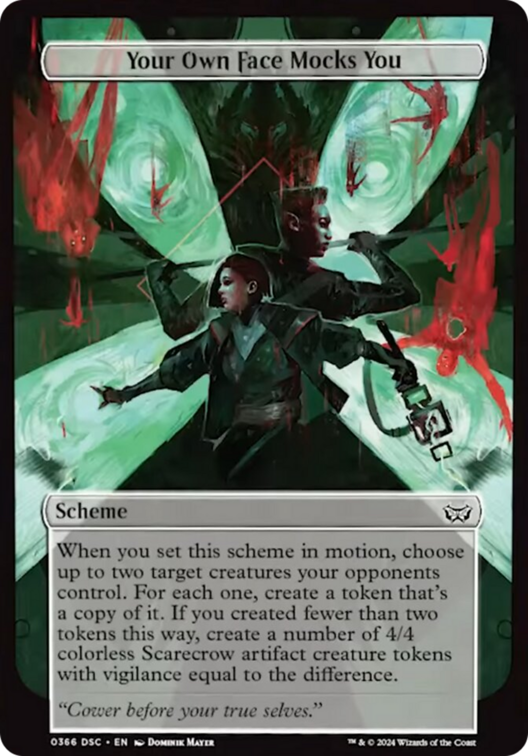 Your Own Face Mocks You (Full Art) [Duskmourn: Archenemy] | Tabernacle Games