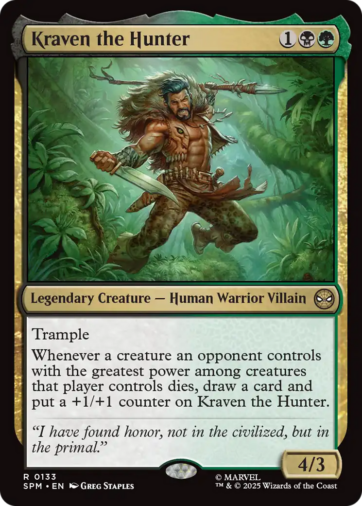 Kraven the Hunter [Marvel's Spider-Man] | Tabernacle Games