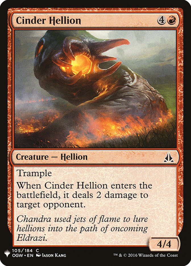 Cinder Hellion [Mystery Booster] | Tabernacle Games