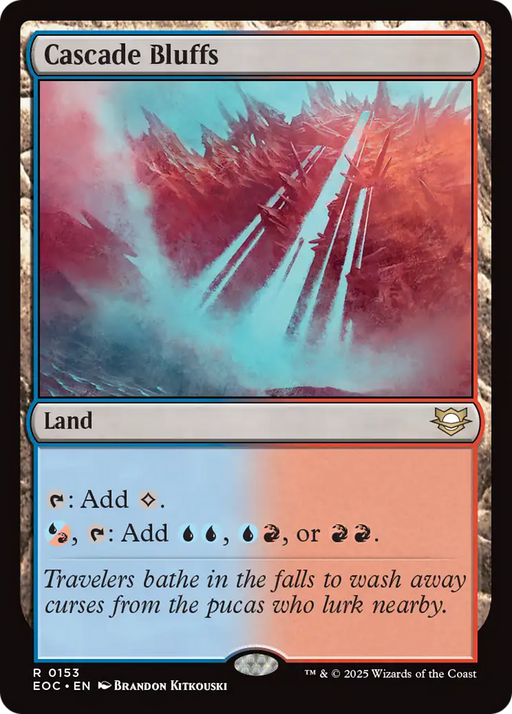 Cascade Bluffs [Edge of Eternities Commander] | Tabernacle Games