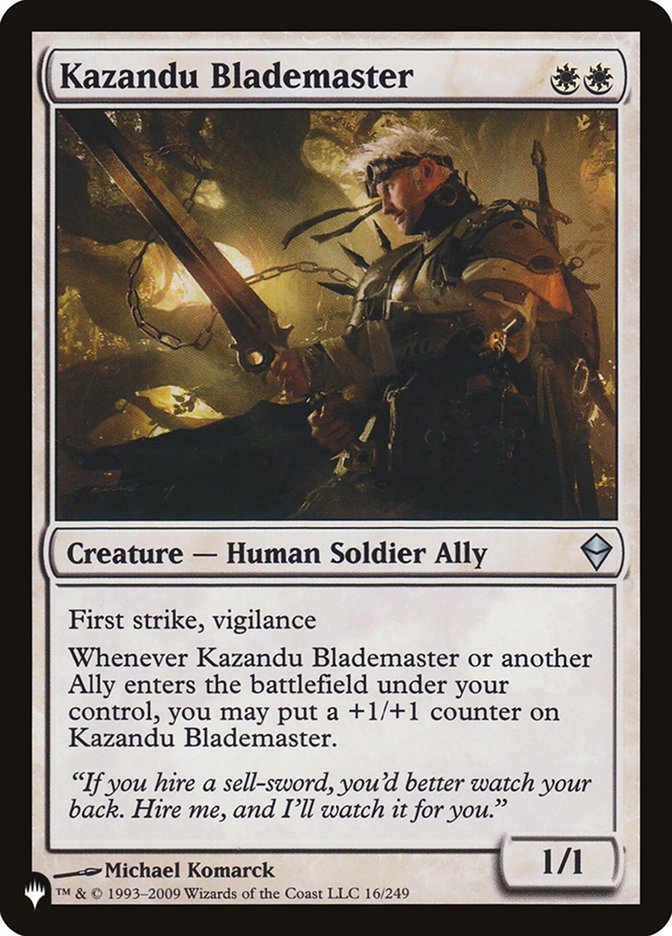 Kazandu Blademaster [The List] | Tabernacle Games