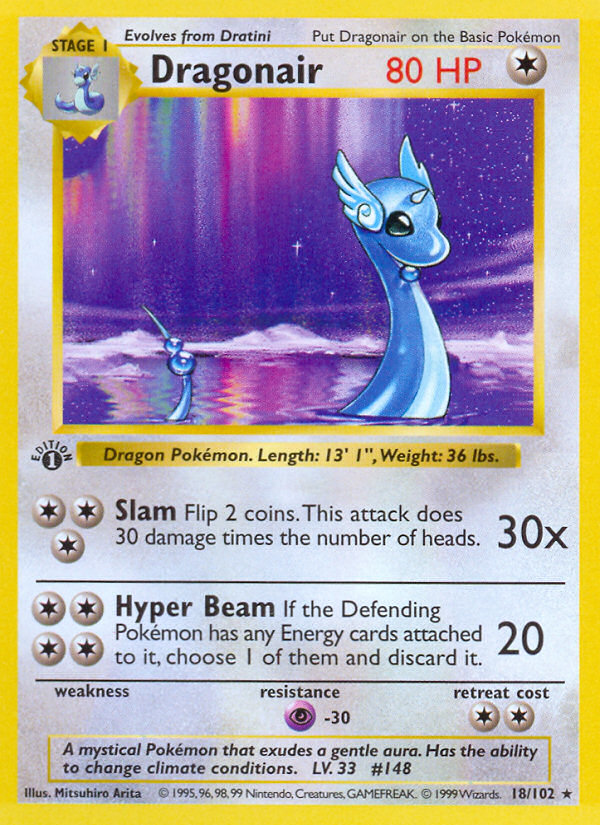 Dragonair (18/102) (Shadowless) [Base Set 1st Edition] | Tabernacle Games