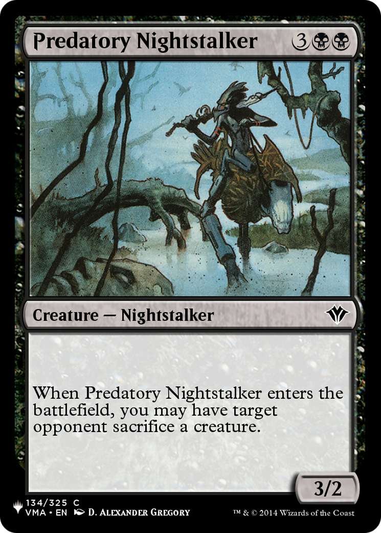 Predatory Nightstalker [The List] | Tabernacle Games