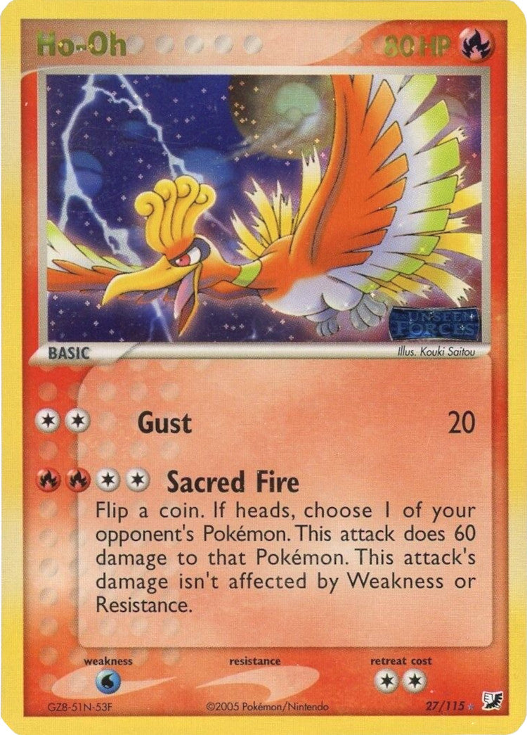 Ho-Oh (27/115) (Stamped) [EX: Unseen Forces] | Tabernacle Games