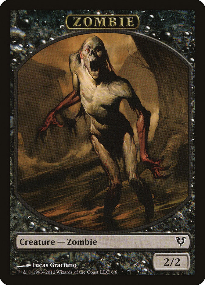 Zombie Token [Avacyn Restored Tokens] | Tabernacle Games