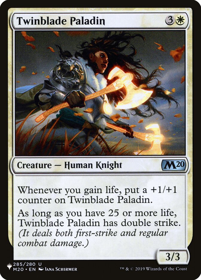 Twinblade Paladin [The List] | Tabernacle Games