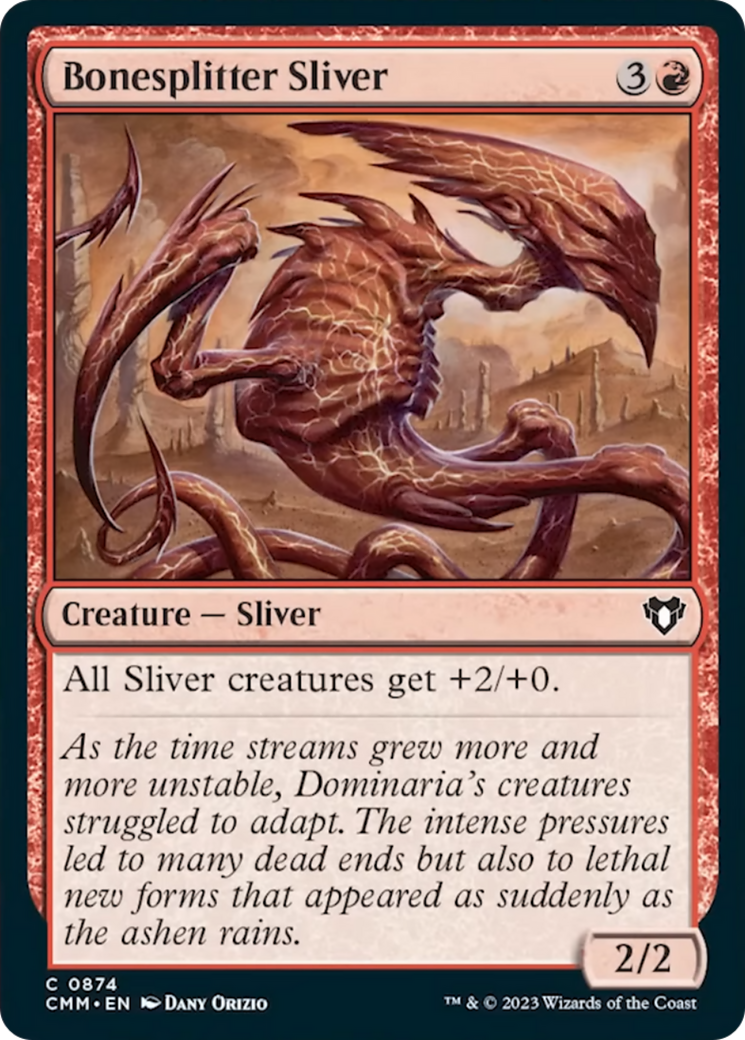 Bonesplitter Sliver [Commander Masters] | Tabernacle Games