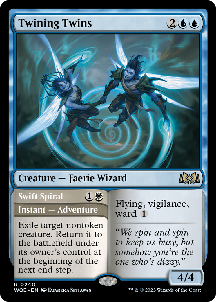 Twining Twins // Swift Spiral [Wilds of Eldraine] | Tabernacle Games