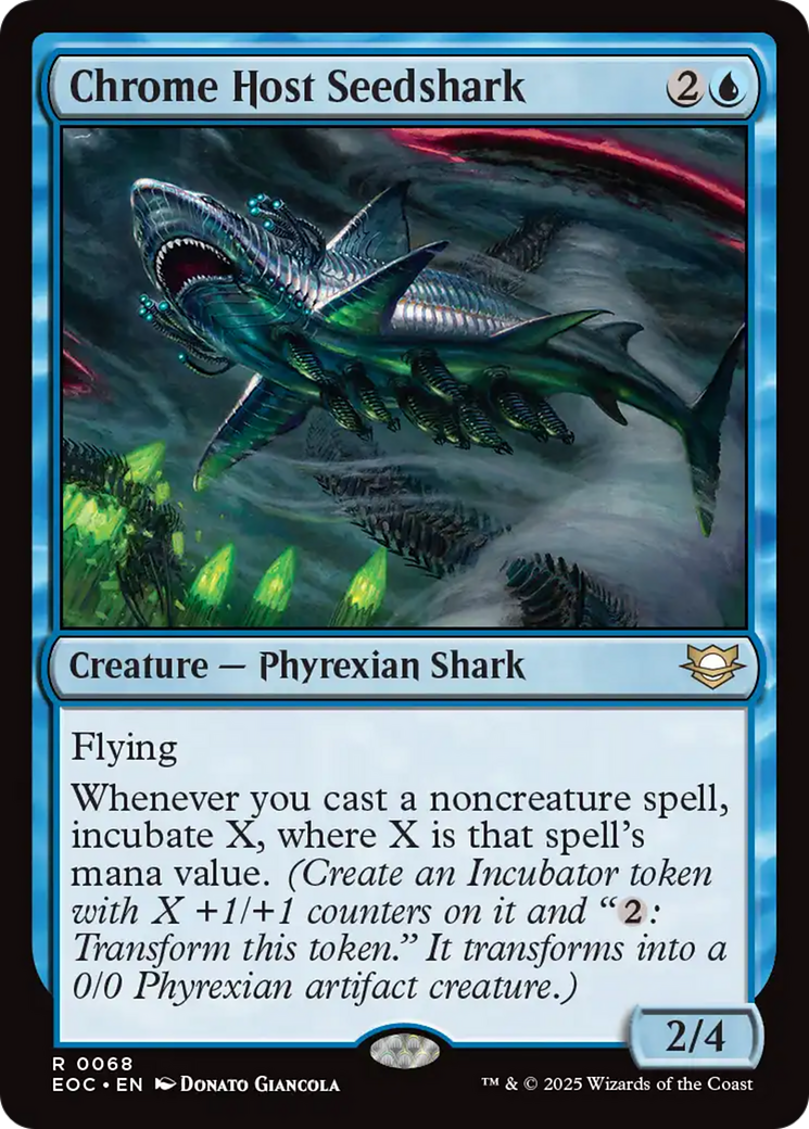 Chrome Host Seedshark [Edge of Eternities Commander] | Tabernacle Games