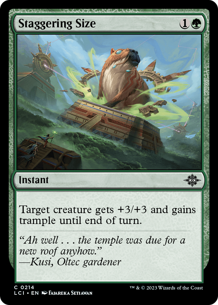 Staggering Size [The Lost Caverns of Ixalan] | Tabernacle Games