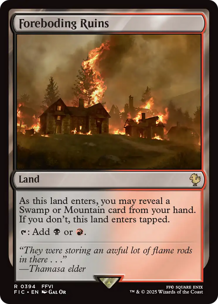 Foreboding Ruins [FINAL FANTASY Commander] | Tabernacle Games