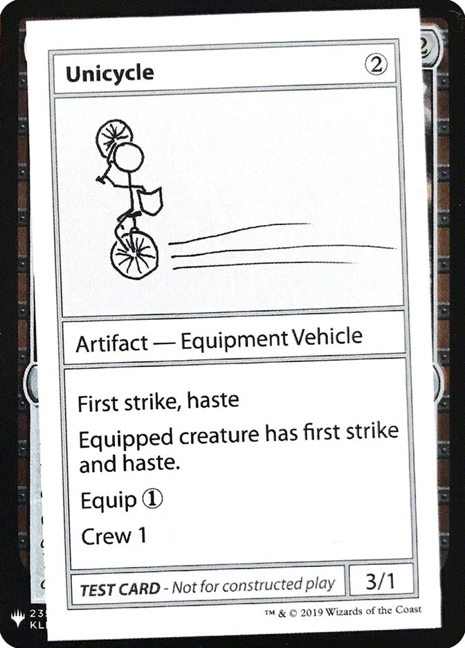 Unicycle [Mystery Booster Playtest Cards] | Tabernacle Games