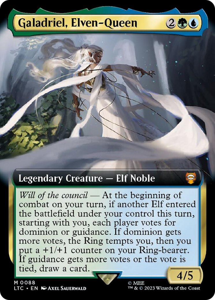 Galadriel, Elven-Queen (Extended Art) [The Lord of the Rings: Tales of Middle-Earth Commander] | Tabernacle Games