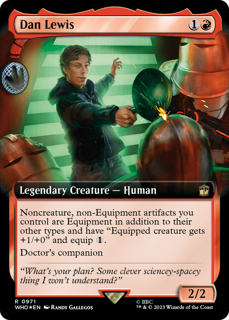 Dan Lewis (Extended Art) (Surge Foil) [Doctor Who] | Tabernacle Games