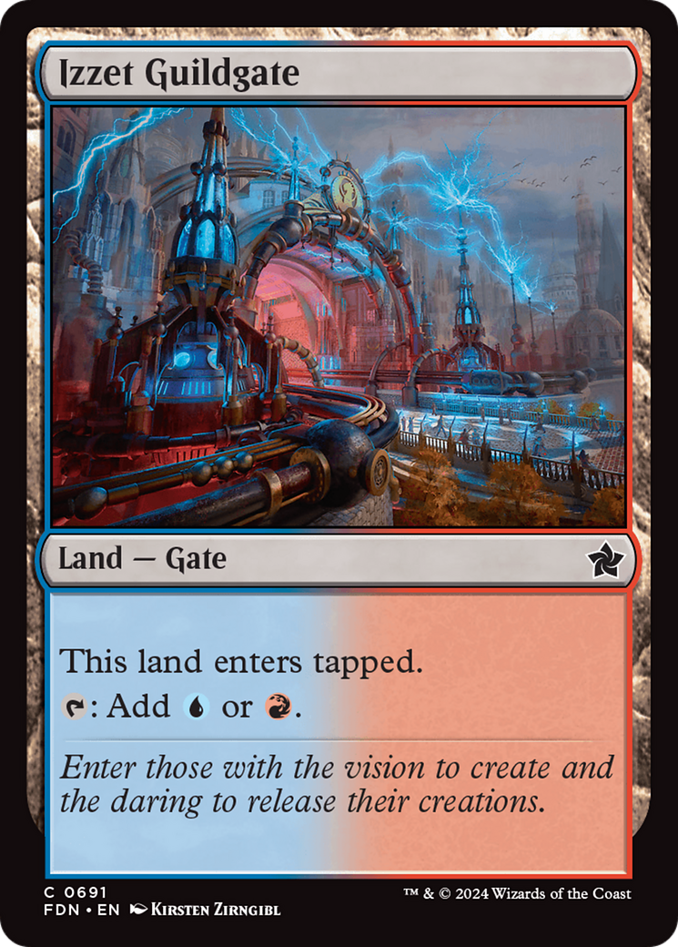 Izzet Guildgate [Foundations] | Tabernacle Games