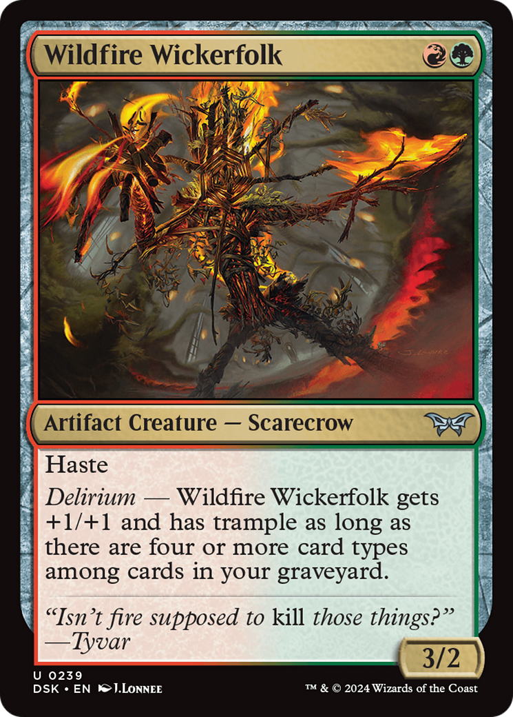 Wildfire Wickerfolk [Duskmourn: House of Horror] | Tabernacle Games