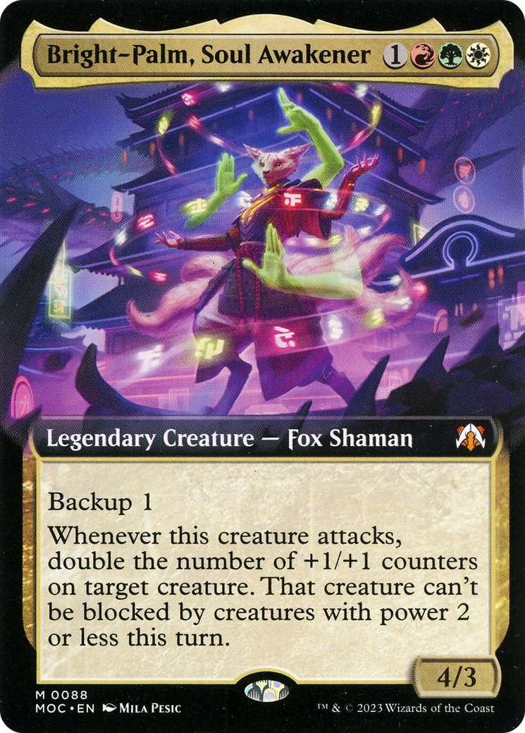 Bright-Palm, Soul Awakener (Extended Art) [March of the Machine Commander] | Tabernacle Games