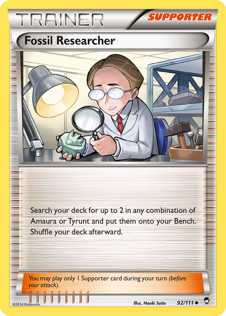 Fossil Researcher (92/111) [XY: Furious Fists] | Tabernacle Games