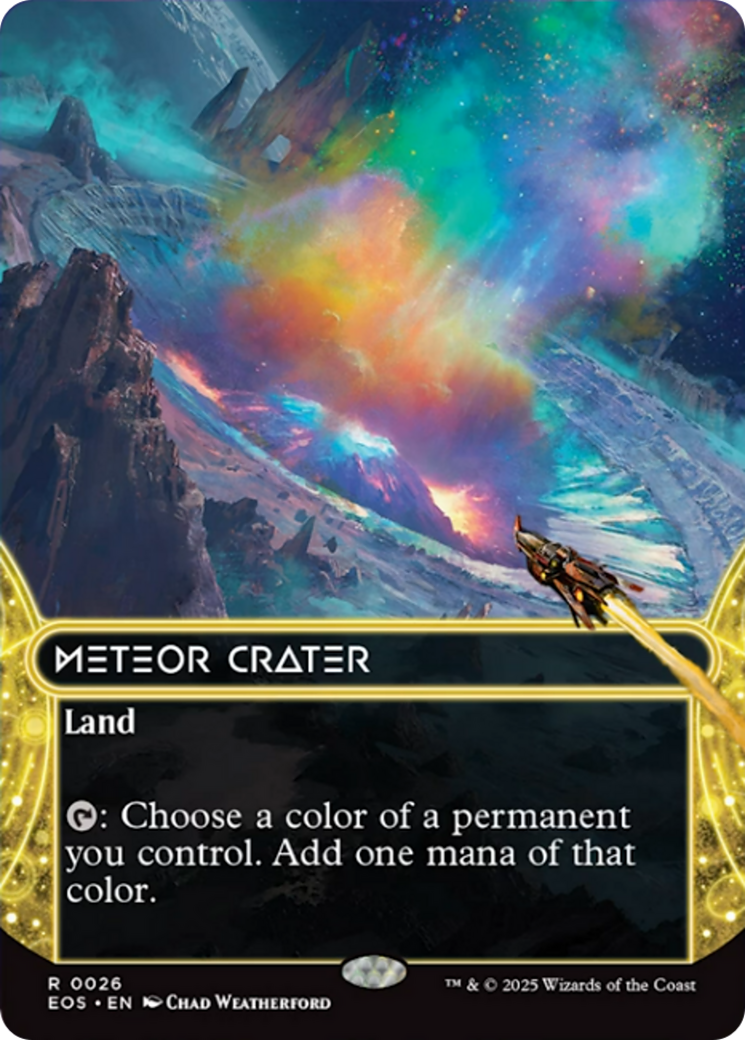 Meteor Crater (0026) (Borderless) [Edge of Eternities: Stellar Sights] | Tabernacle Games