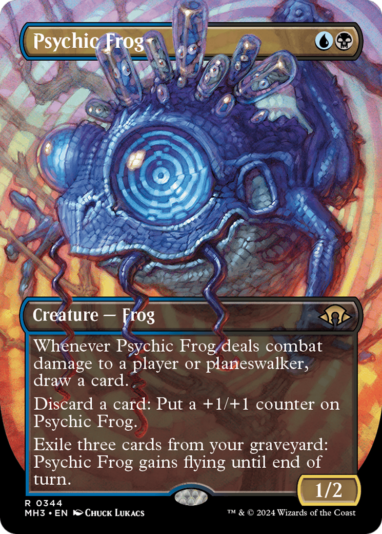 Psychic Frog (Borderless) [Modern Horizons 3] | Tabernacle Games