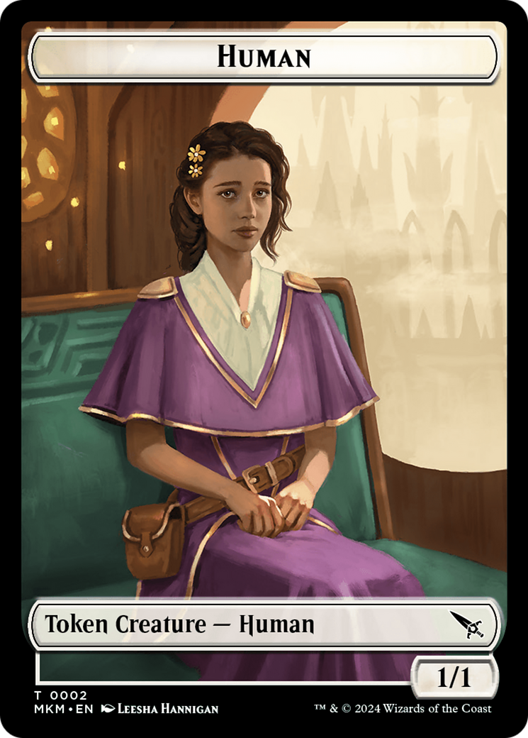 Detective // Human Double-Sided Token [Murders at Karlov Manor Tokens] | Tabernacle Games