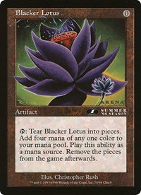 Blacker Lotus (Oversized) [Oversize Cards] | Tabernacle Games