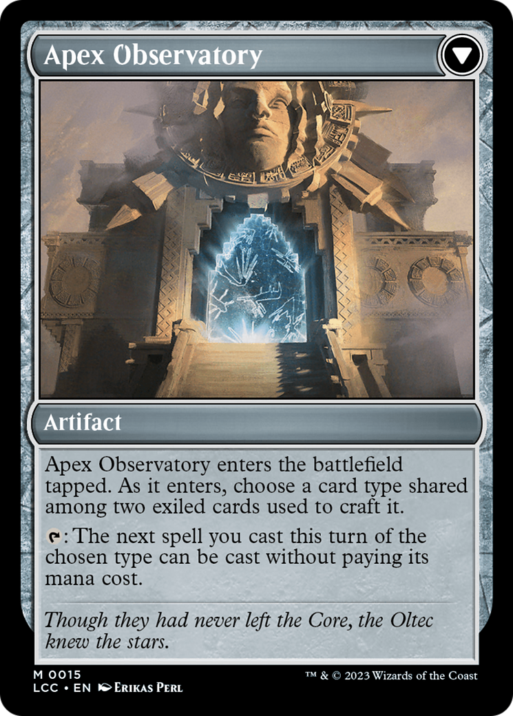 Eye of Ojer Taq // Apex Observatory [The Lost Caverns of Ixalan Commander] | Tabernacle Games