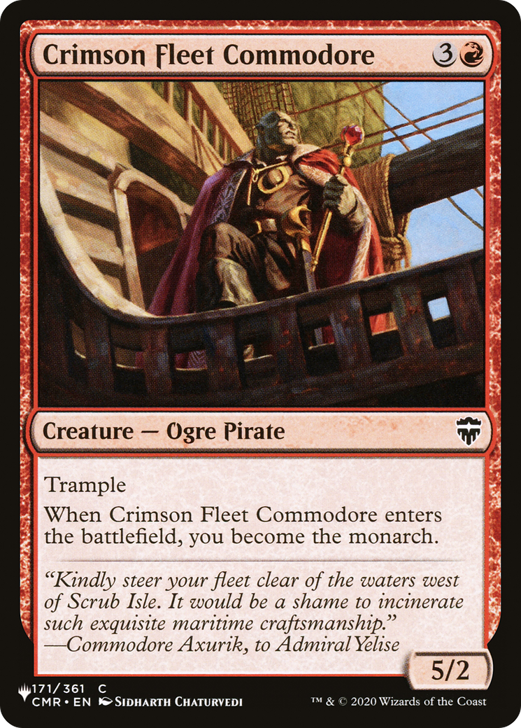 Crimson Fleet Commodore [The List] | Tabernacle Games