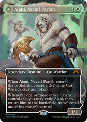 Ajani, Nacatl Pariah // Ajani, Nacatl Avenger (Borderless) (Textured Foil) [Modern Horizons 3] | Tabernacle Games