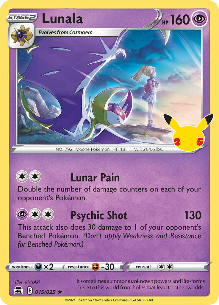 Lunala (015/025) [Celebrations: 25th Anniversary] | Tabernacle Games