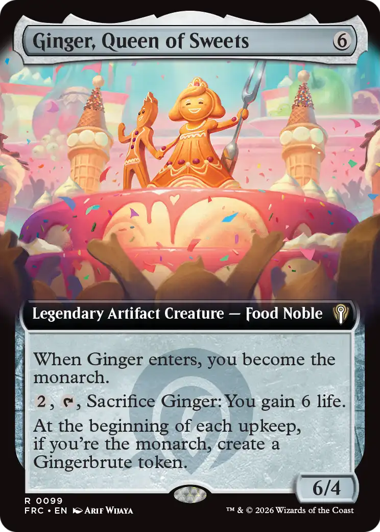 Ginger, Queen of Sweets (Extended Art) [Reality Fracture Commander] | Tabernacle Games