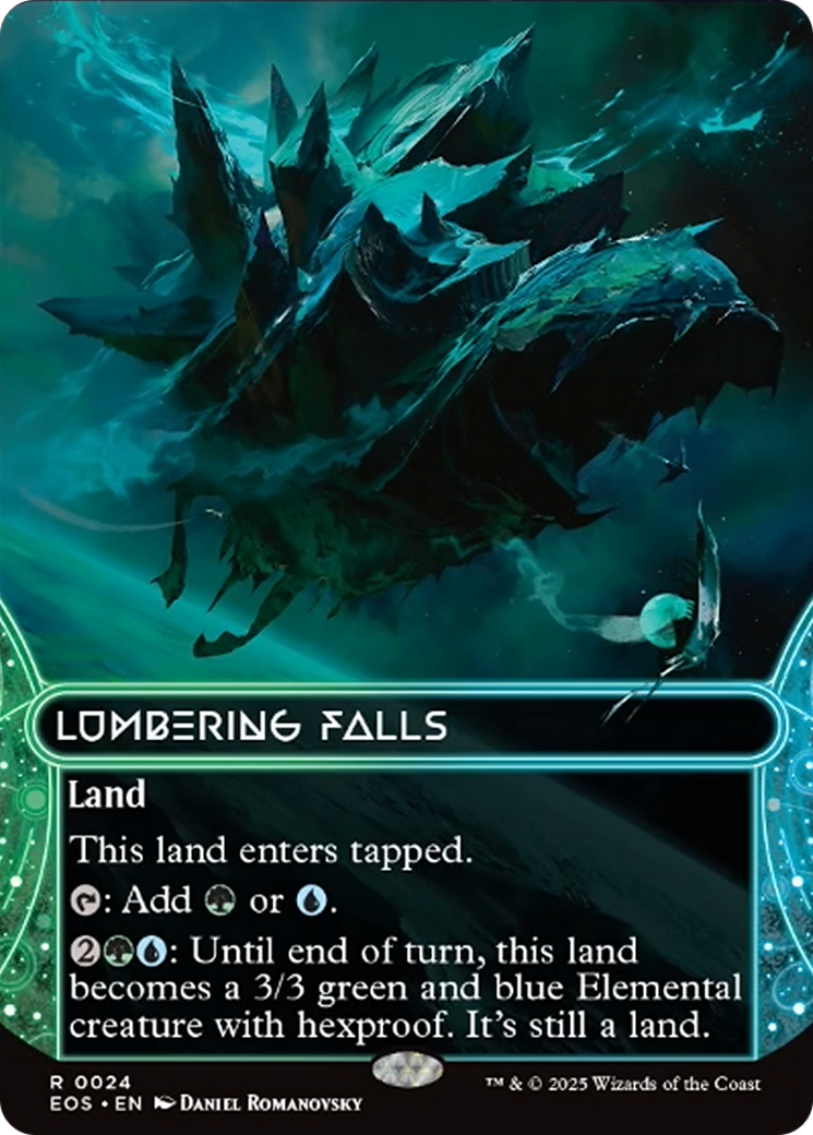 Lumbering Falls (0024) (Borderless) [Edge of Eternities: Stellar Sights] | Tabernacle Games