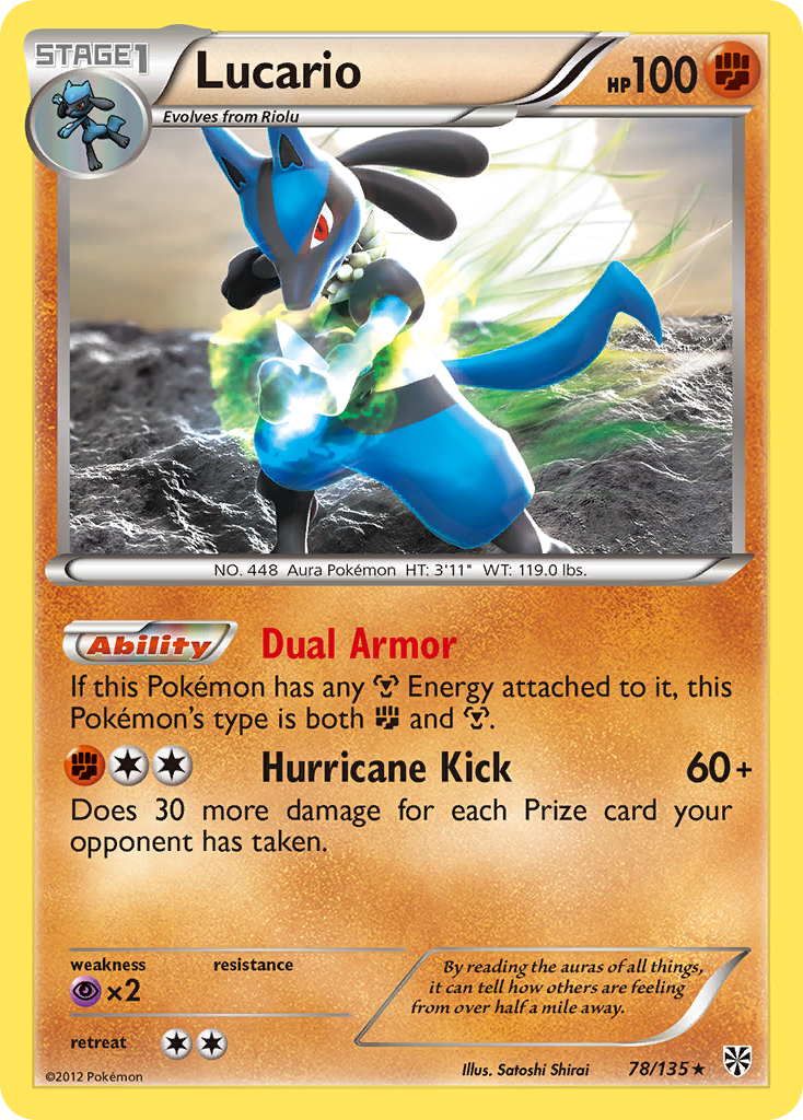 Lucario (78/135) [Black & White: Plasma Storm] | Tabernacle Games