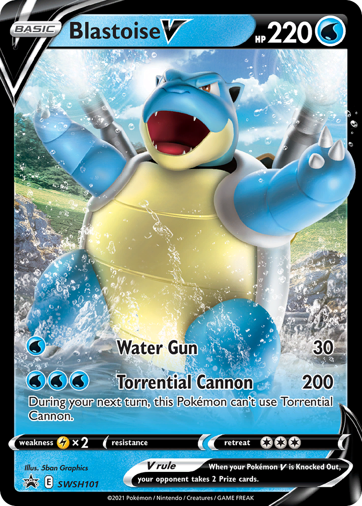 Blastoise V (SWSH101) [Sword & Shield: Black Star Promos] | Tabernacle Games