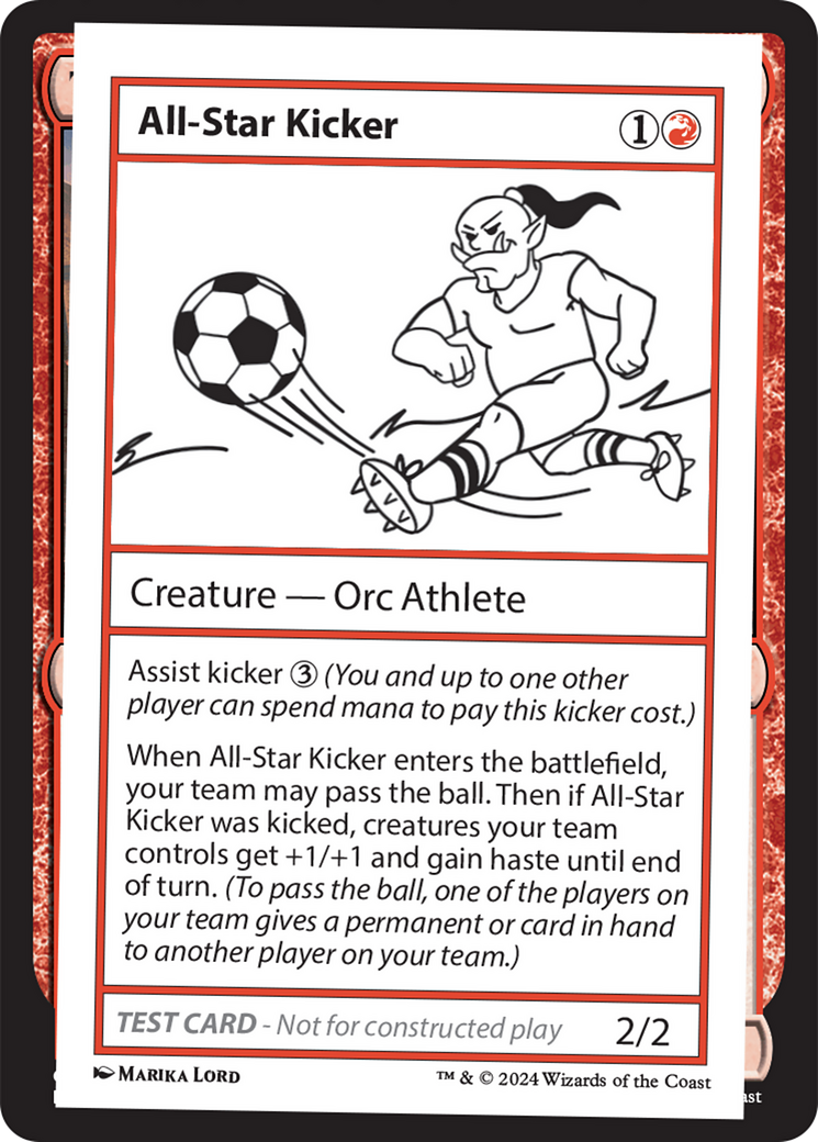 All-Star Kicker [Mystery Booster 2 Playtest Cards] | Tabernacle Games