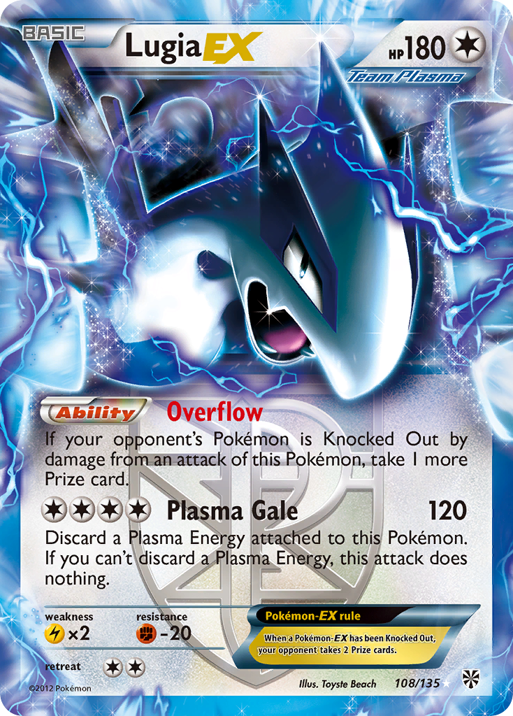 Lugia EX (108/135) [Black & White: Plasma Storm] | Tabernacle Games