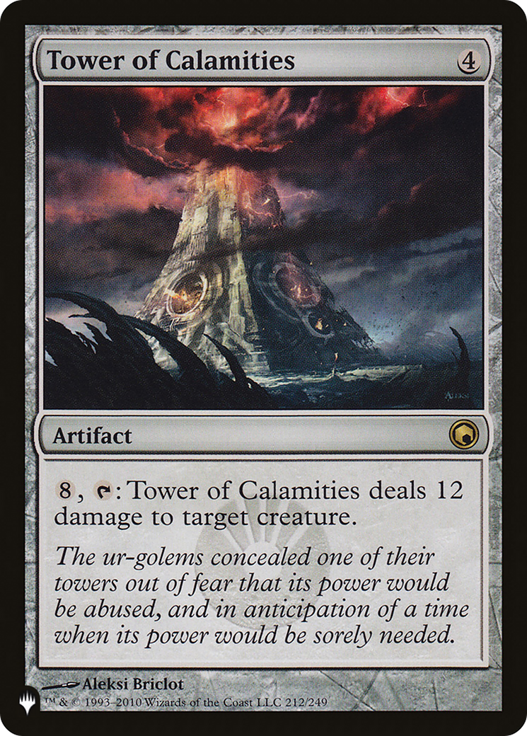 Tower of Calamities [The List] | Tabernacle Games