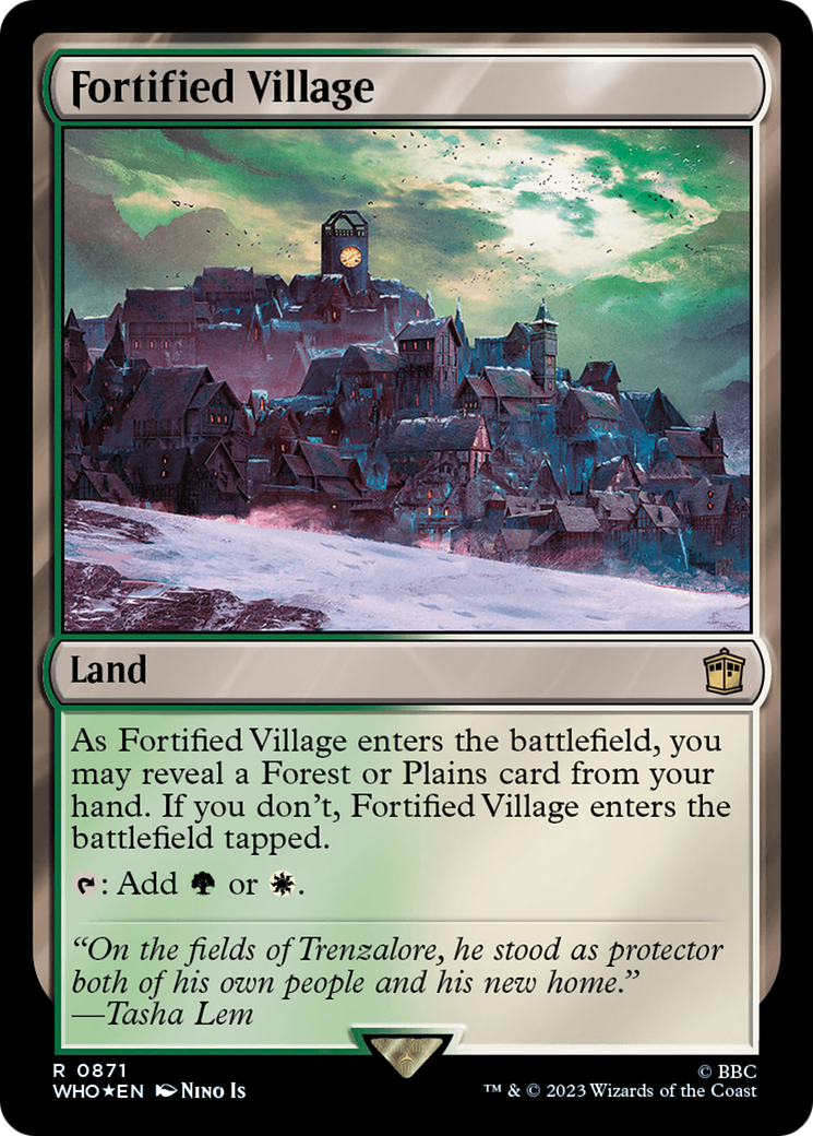 Fortified Village (Surge Foil) [Doctor Who] | Tabernacle Games