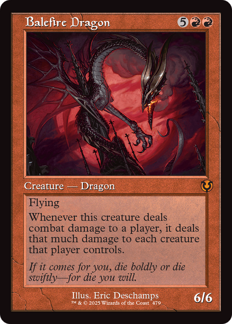 Balefire Dragon (Retro Frame) [Innistrad Remastered] | Tabernacle Games