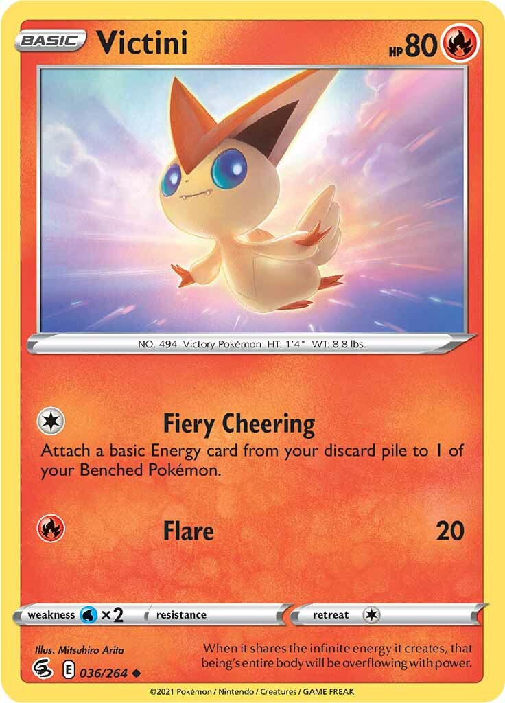 Victini (036/264) [Sword & Shield: Fusion Strike] | Tabernacle Games