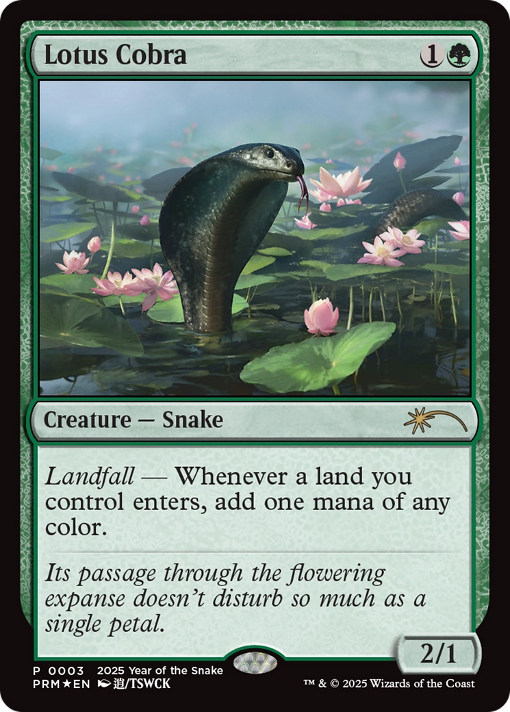 Lotus Cobra (Year of the Snake 2025) [Standard Showdown Promos] | Tabernacle Games